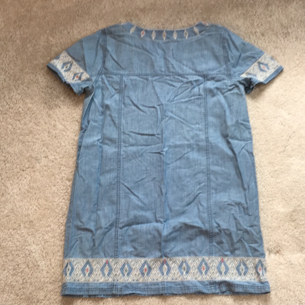 Madewell Blue and White Embroidered Dress - Picture 8 of 9